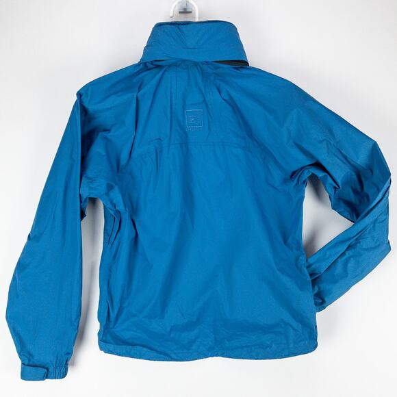 Vintage REI Staff Jacket Women’s Small Microfiber Hooded Windbreaker Travel Blue - Picture 13 of 16